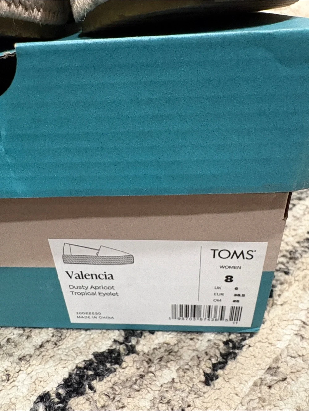 TOMS Valencia Dusty Apricot‎ Tropical Eyelet